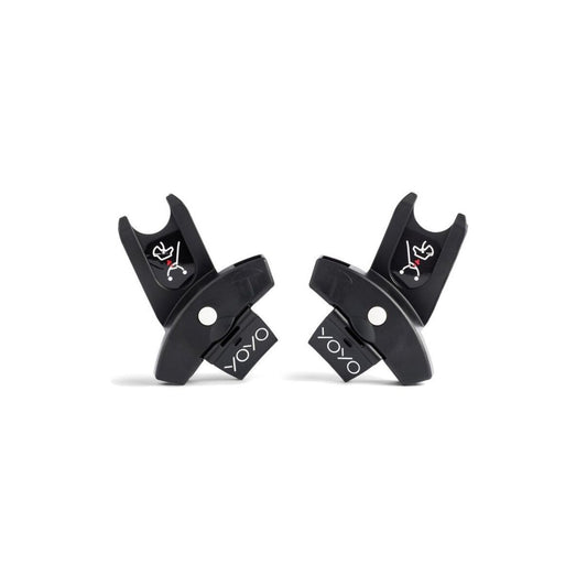 Two black archery bow nocks with 'YOYO' branding on a white background