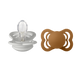 BIBS SUPREME 2 PACK SILICONE S1 HAZE/CAR