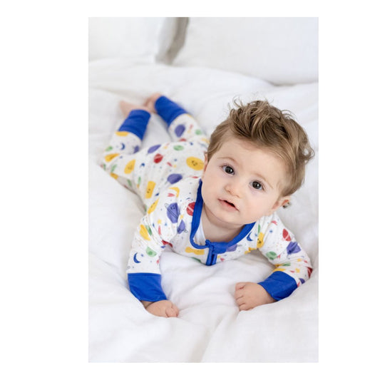 TeeJayz Galaxy Bamboo Zippy Onesie 9-12 Months