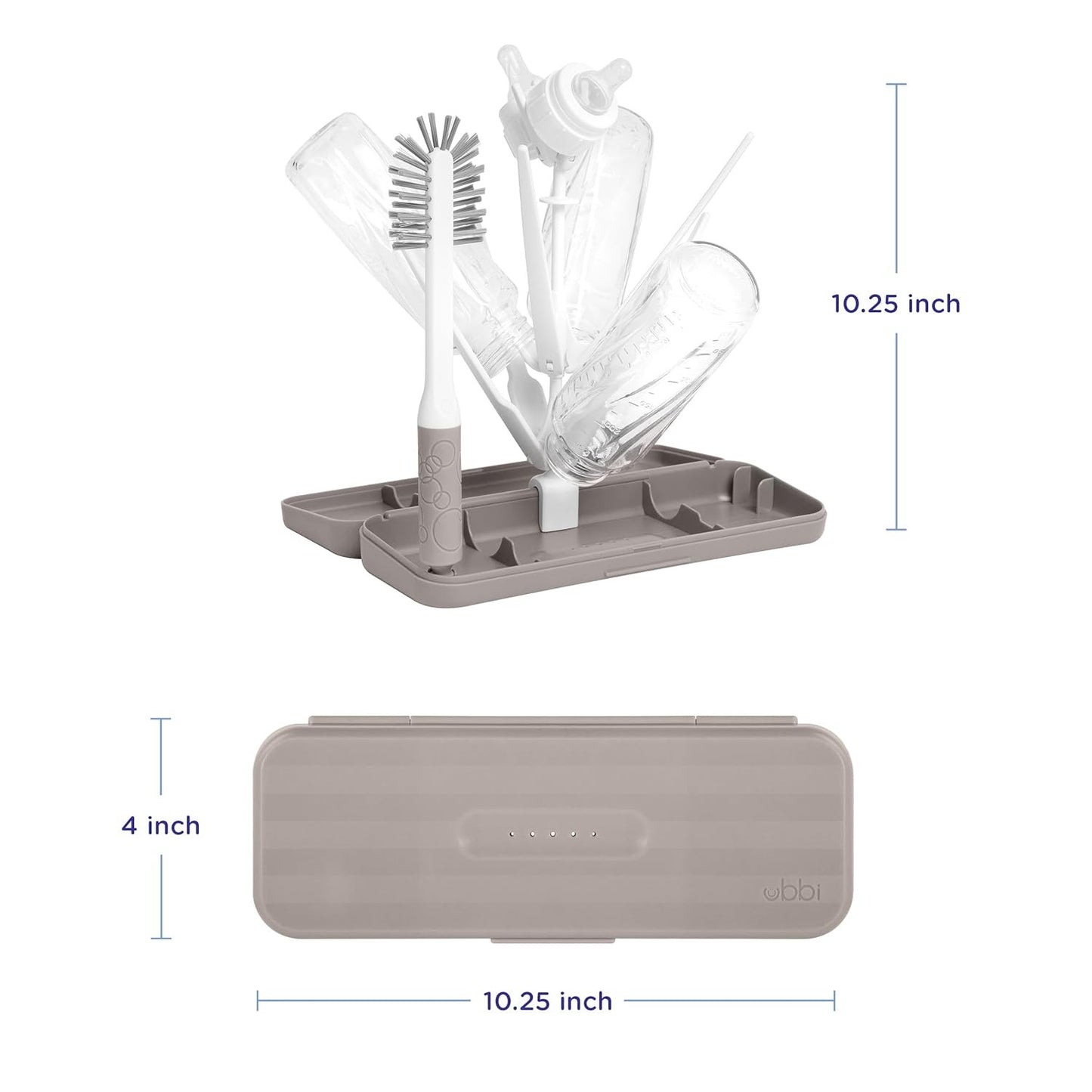 On-The-Go Drying Rack and Brush Set