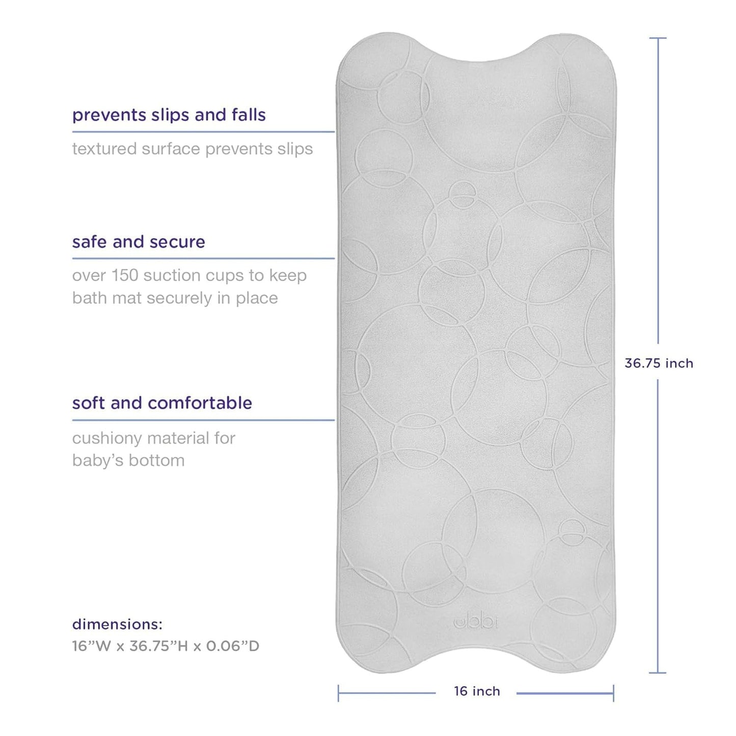 Cushioned Non-Slip Bath Mat for Baby