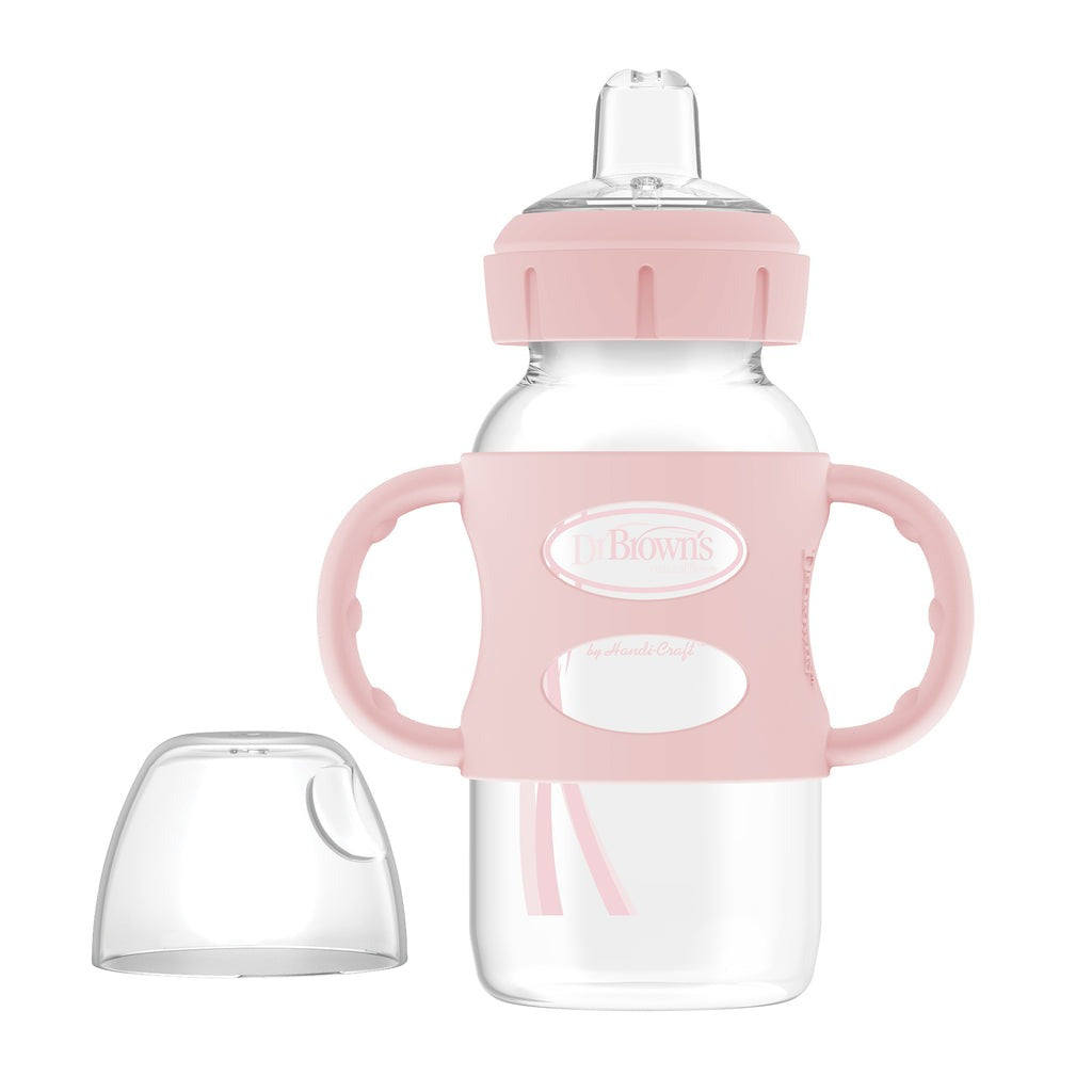 Milestones Wide-Neck Sippy Bottle - Pink