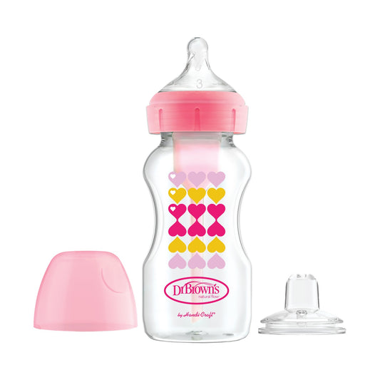 Options+ Wide-Neck Glass Baby Bottle - 8 oz