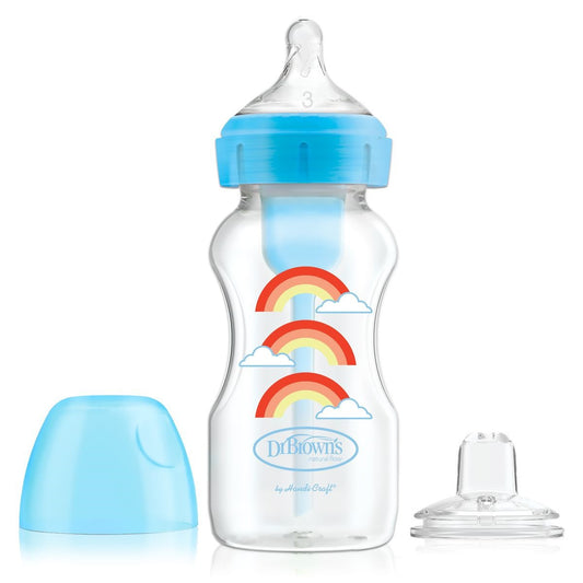 Options+ Wide-Neck Glass Baby Bottle - 8 oz