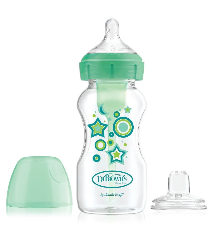 Options+ Wide-Neck Glass Baby Bottle - 8 oz