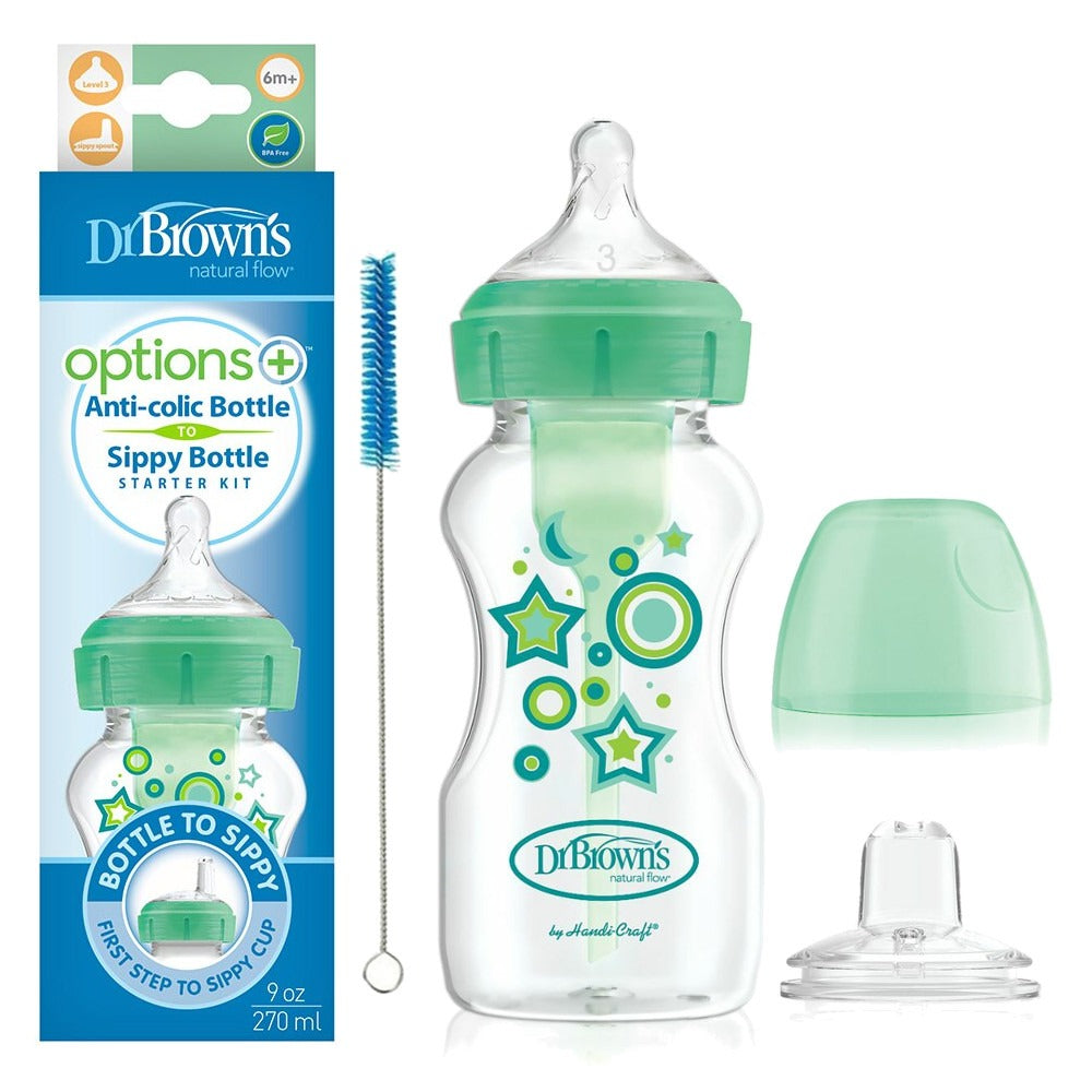 Options+ Wide-Neck Glass Baby Bottle - 8 oz