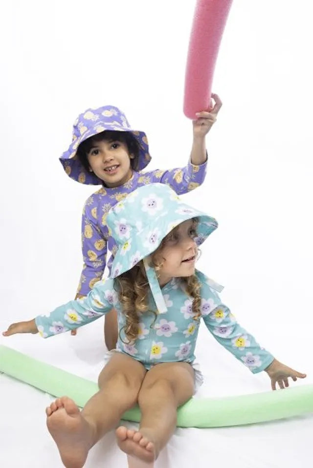 Zoocchini - Girls Long Sleeve Swimsuit - UPF 50+ - Daisy  12-24M