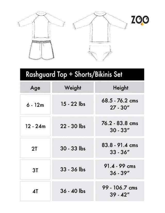 Zoocchini - Girls Long Sleeve Swimsuit - UPF 50+ - Daisy  12-24M