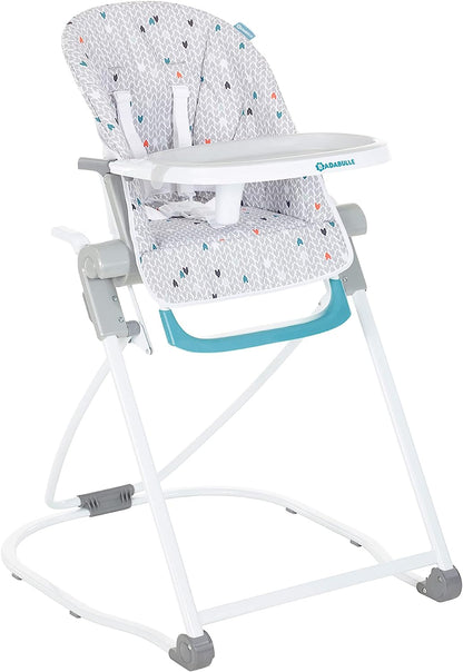 High Chair Compact - Grey pattern