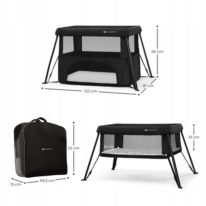 Kinderkraft Cami Travel Cot Black