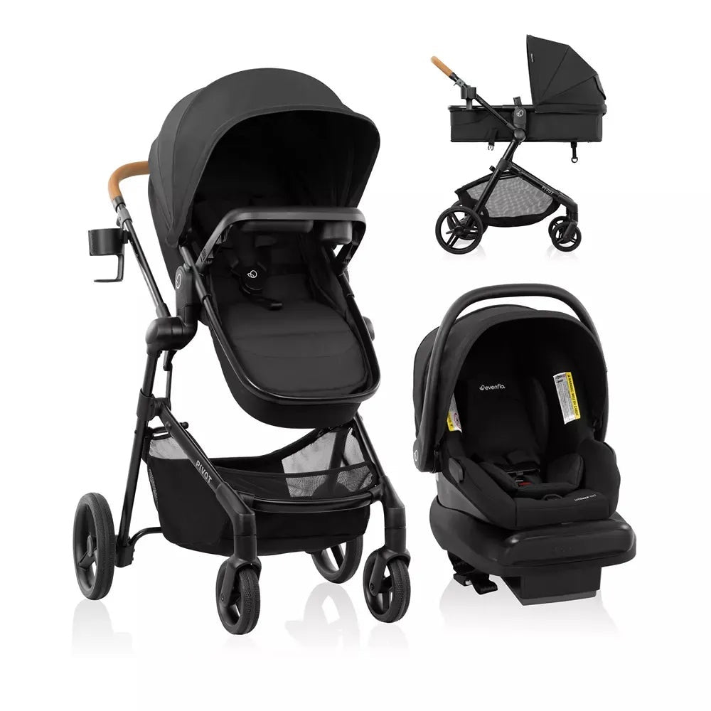 Evenflo: Pivot Modular Travel System with LiteMax NXT Infant Car Seat | 6-in-1 Baby Stroller