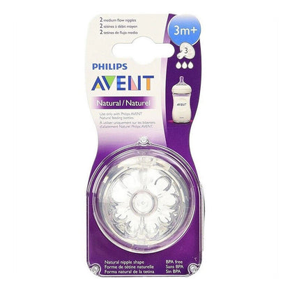 Philips Avent Natural Medium Flow Teats 3m+