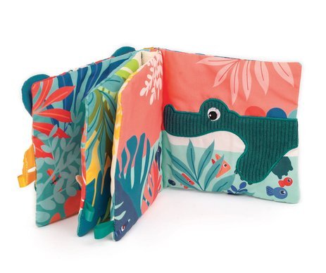 LUDI: Livre Tissus Jungle - Soft Fabric Sensory Book