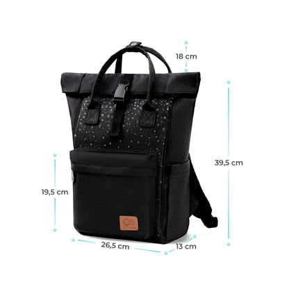 Kinderkraft MoonPack Confetti Black Bag