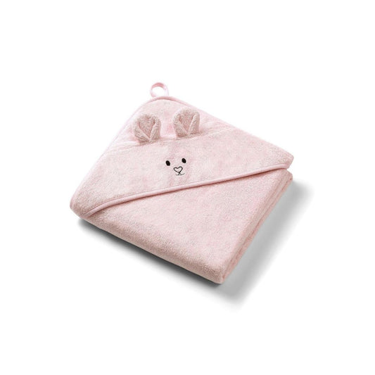 Babyono Bamboo Hooded Bath Towel 100x100cm - Pink