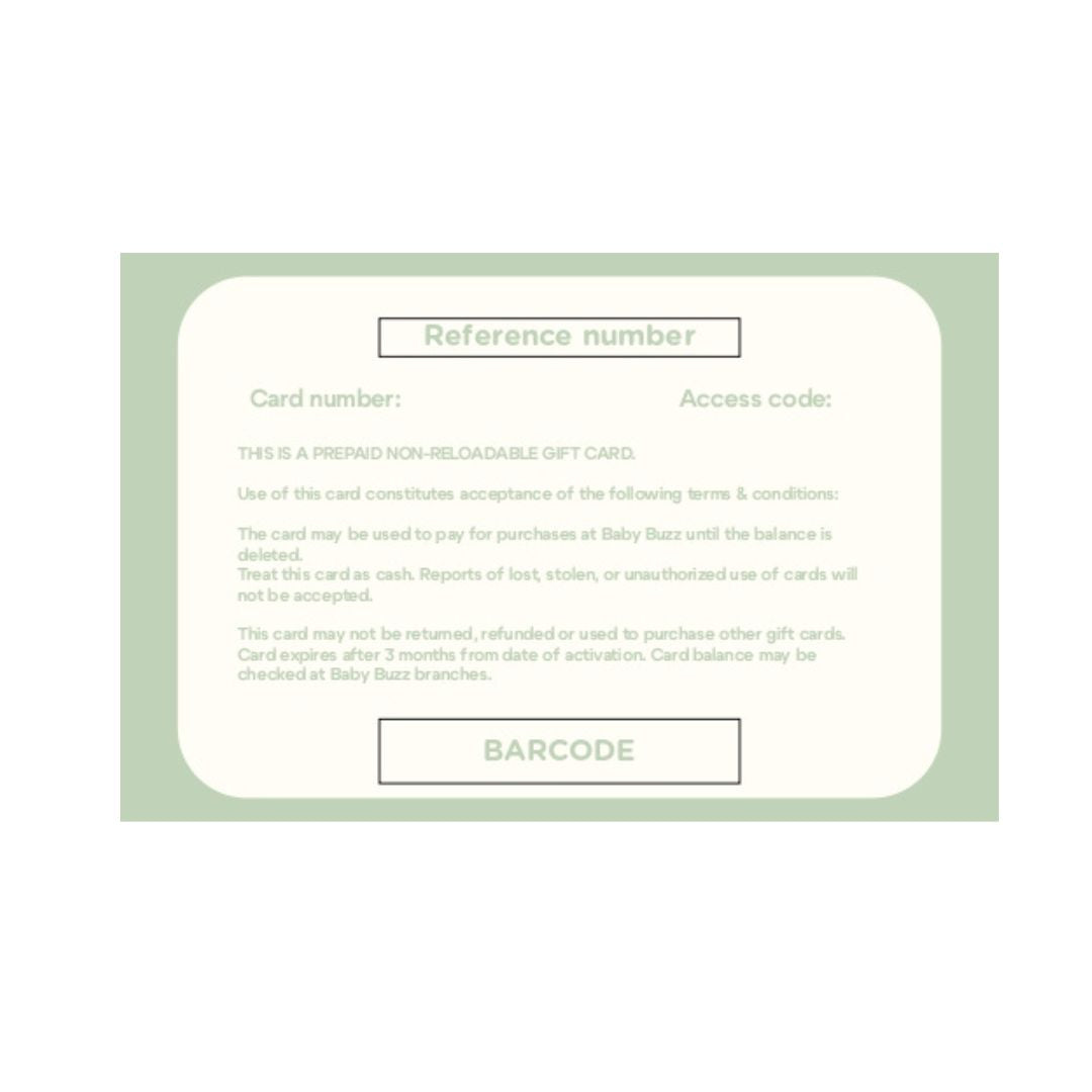 Baby Buzz Gift Card