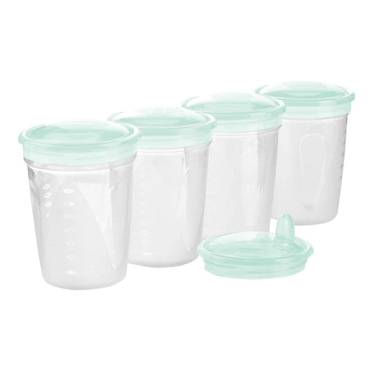 Milk storage containers with lids- 200 ml 4 pcs/pack