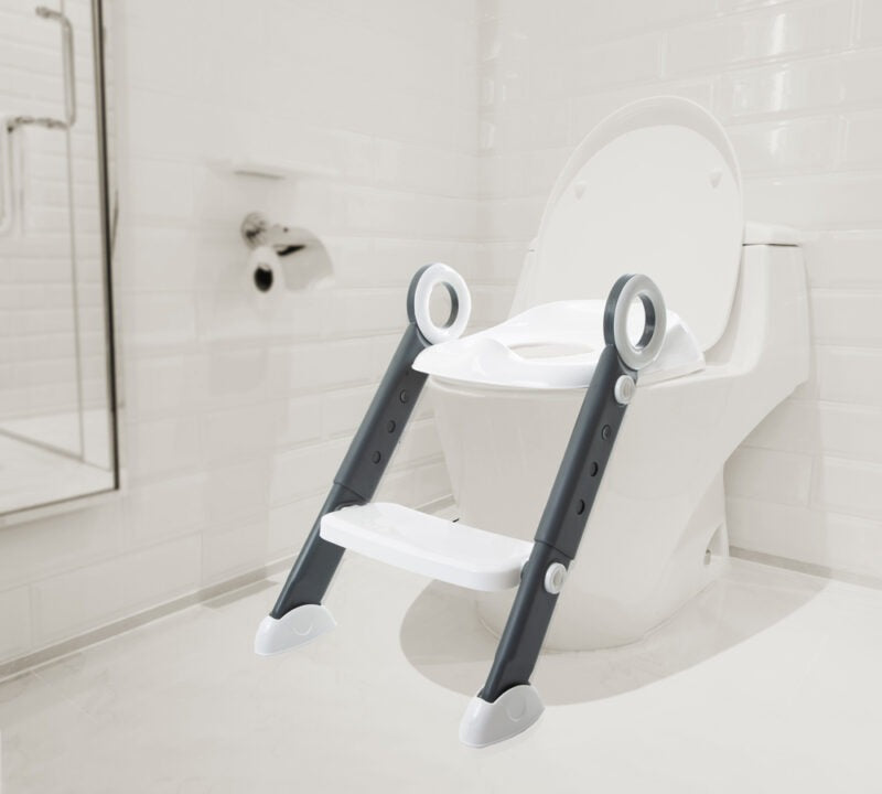 Step Stool Toilet Training White