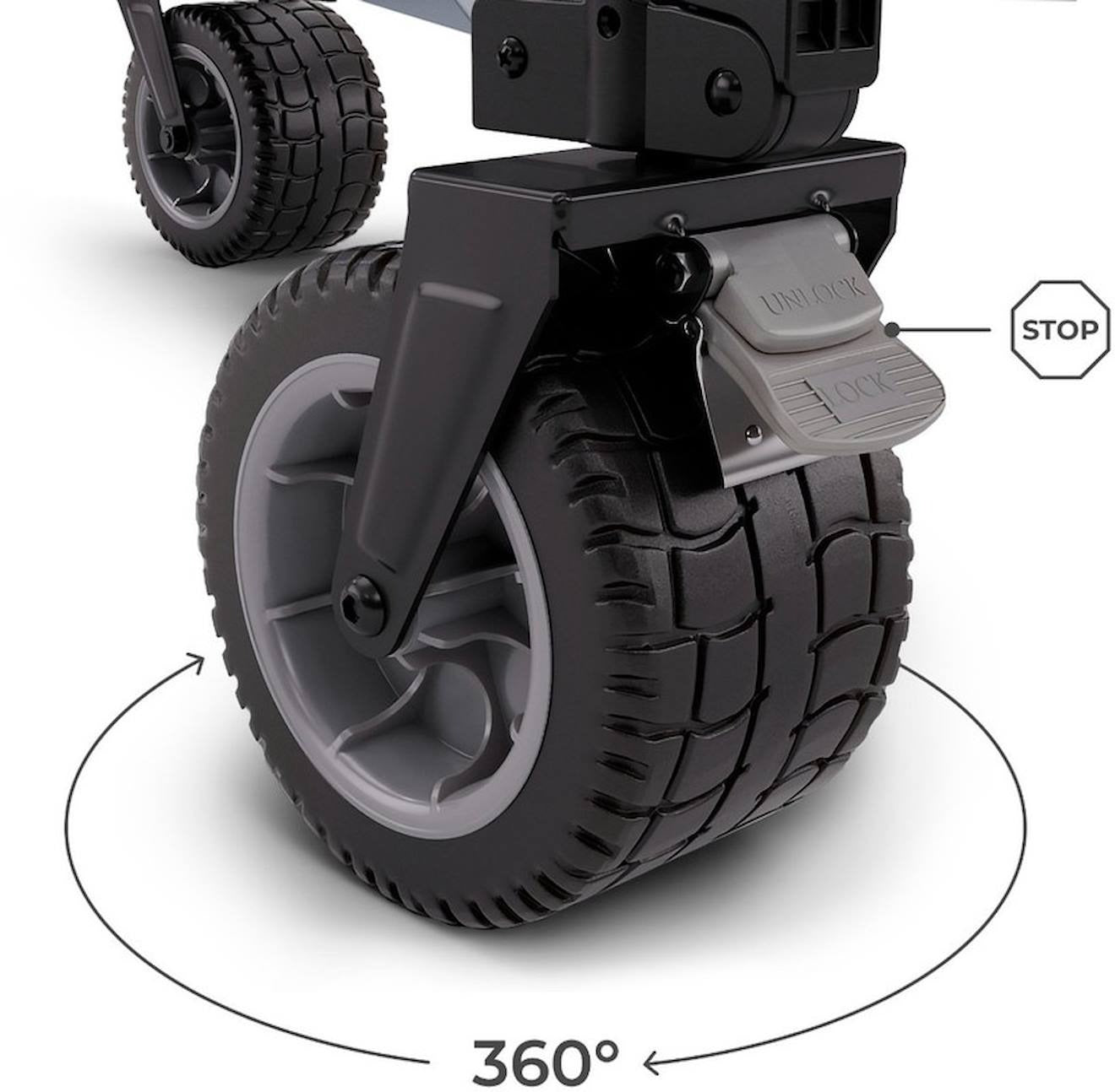 Folding transport trolley - blue