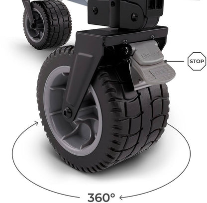 Folding transport trolley - blue