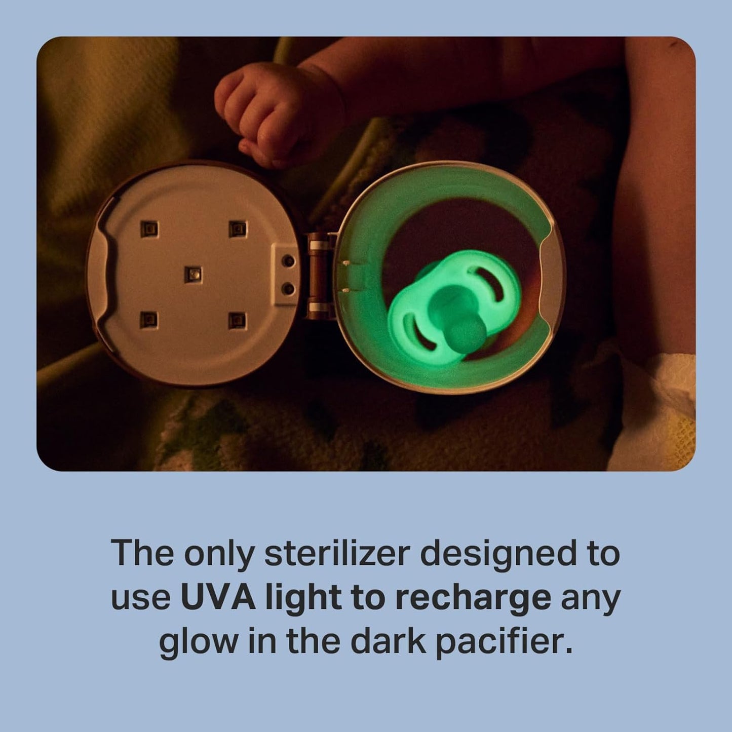 Tommee Tippee NightGlow Pod & Ultra-Light Soother Set