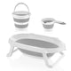 Babyjem Foldable Bath Tub 3-Piece Set – Grey