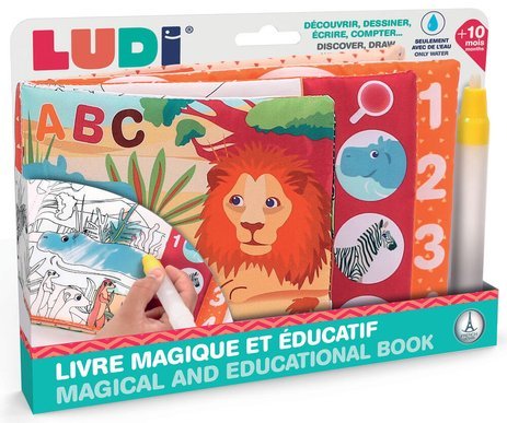 LUDI Magic Educational Water-Coloring Book
