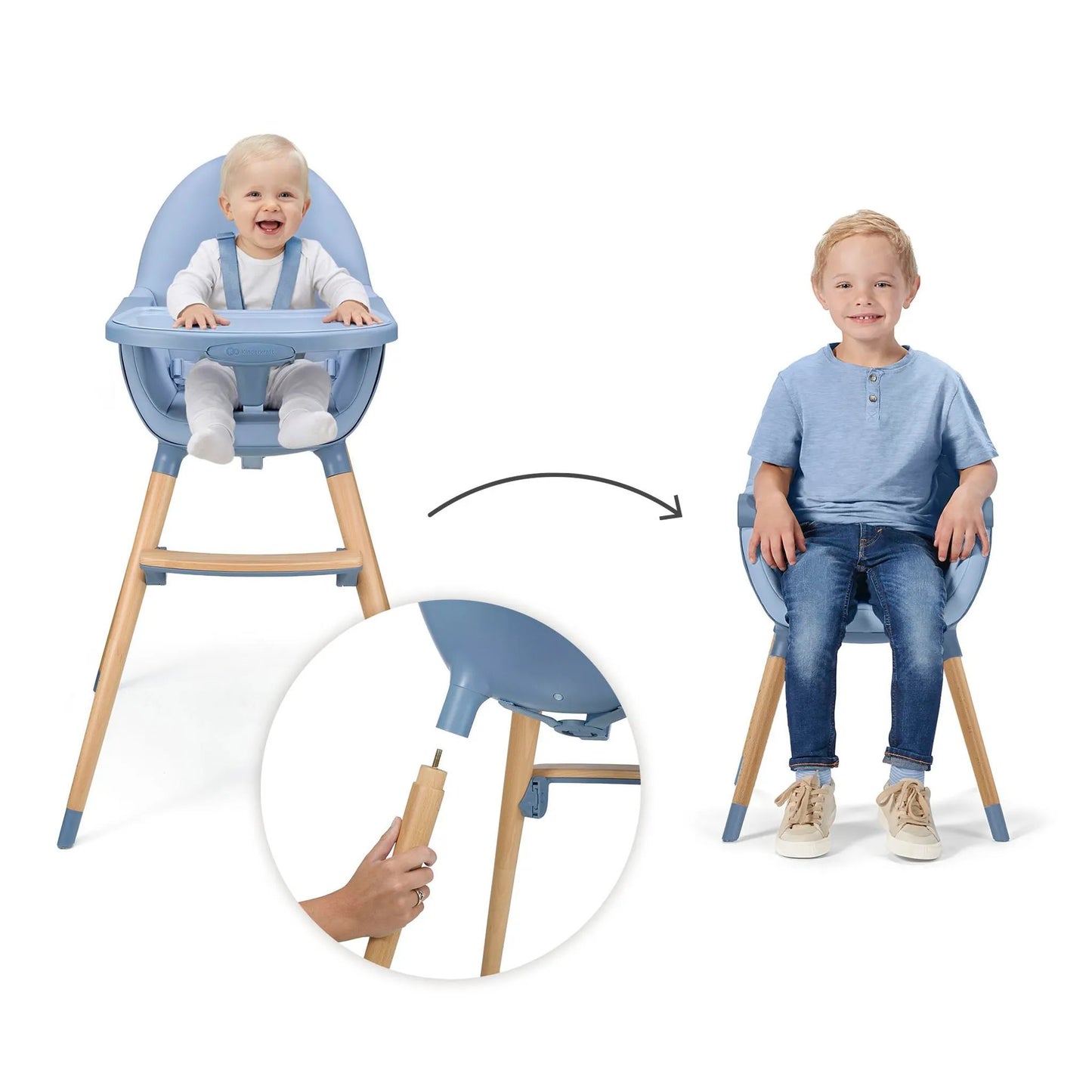 Kinderkraft: FINI 2 High Chair 2-in-1 (Nordic Breeze)