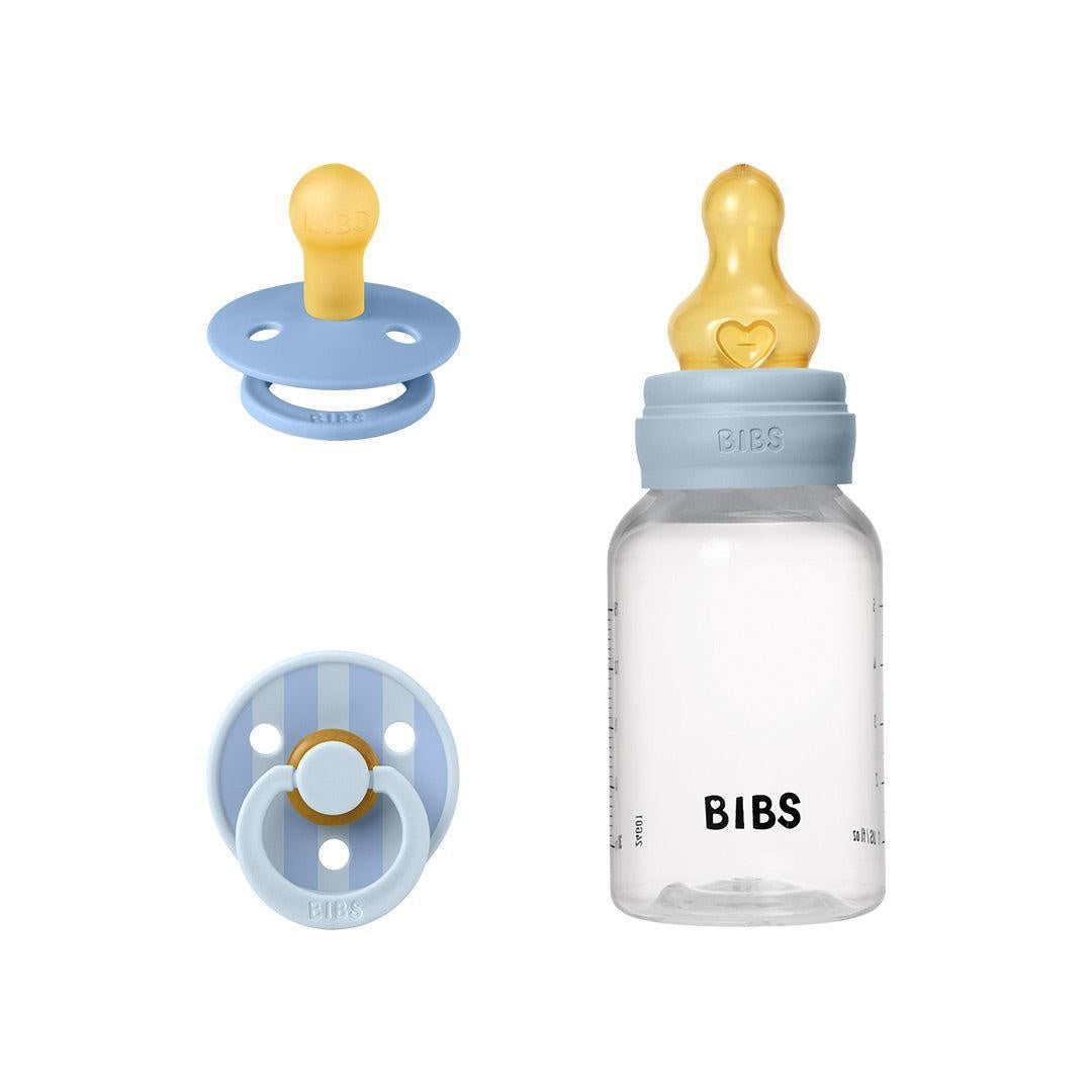 Baby Sprinkle Gift Set (Glass Bottle & Pacifiers) – Baby Blue
