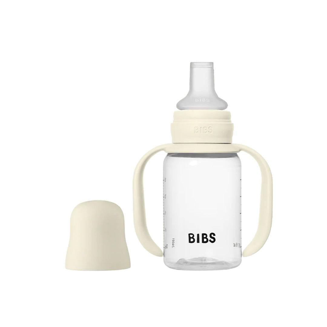 BIBS: Baby Sippy Bottle with Silicone Spout – Ivory (150 ml)