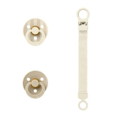 BIBS Colour Pacifier & Loop Clip Gift Set