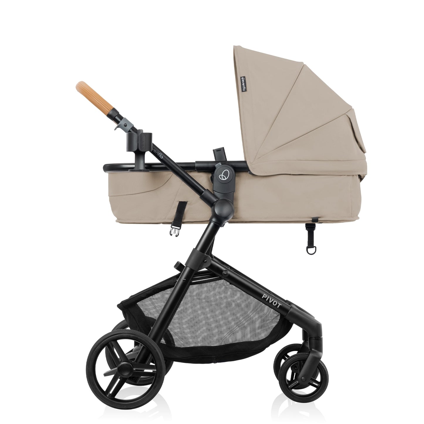 Evenflo: Pivot NXT Travel System with LiteMax NXT Infant Car Seat – Latte Tan