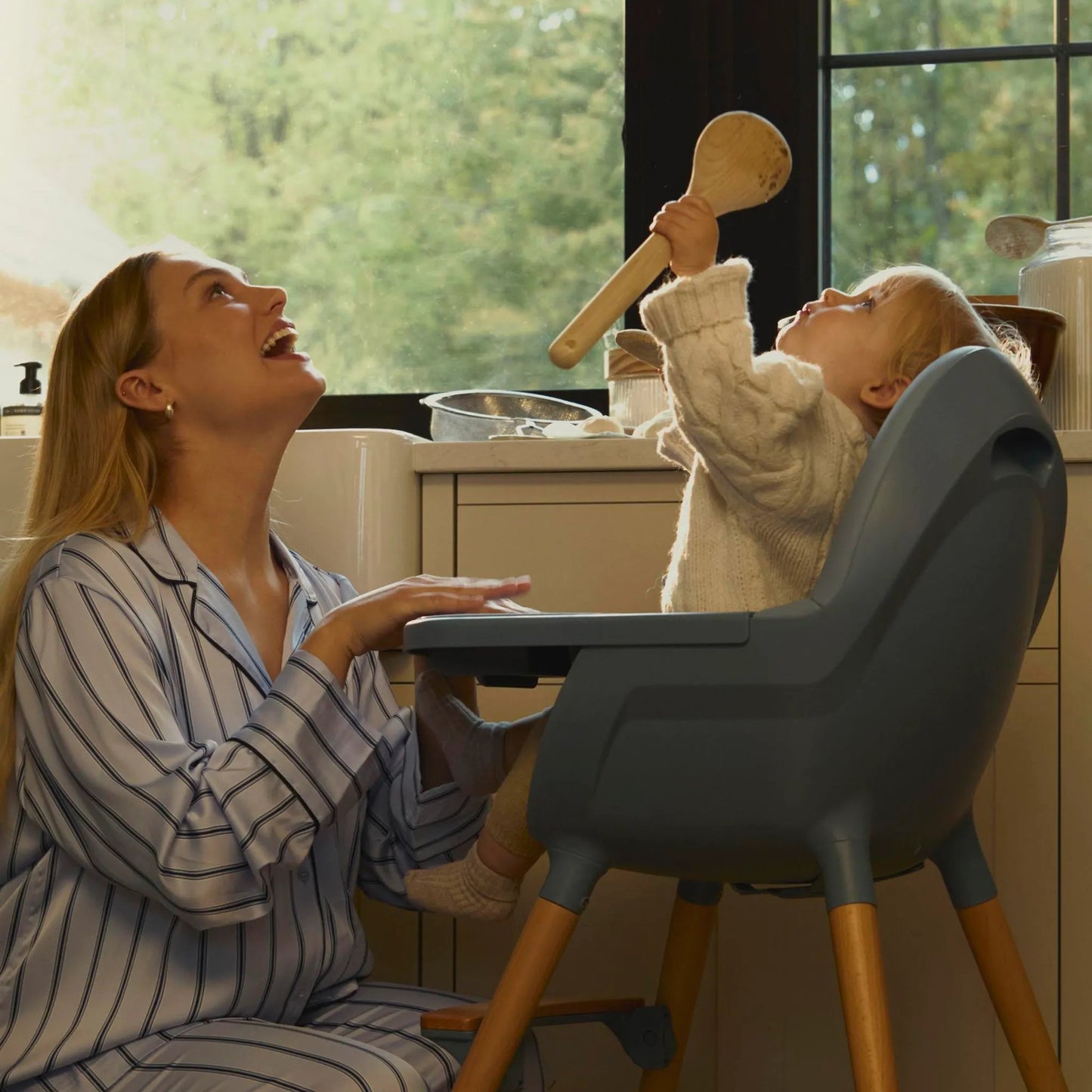 Kinderkraft: FINI 2 High Chair 2-in-1 (Nordic Breeze)
