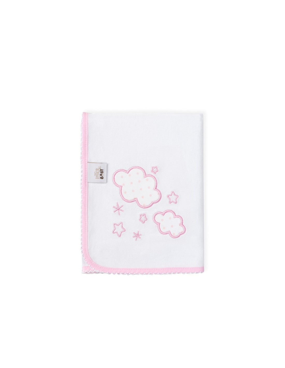 Interbaby Embroidered Gauze Pink