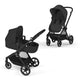 Cybex Gold Eos Lux 2-in-1 Stroller Frame and Seat – Moon Black
