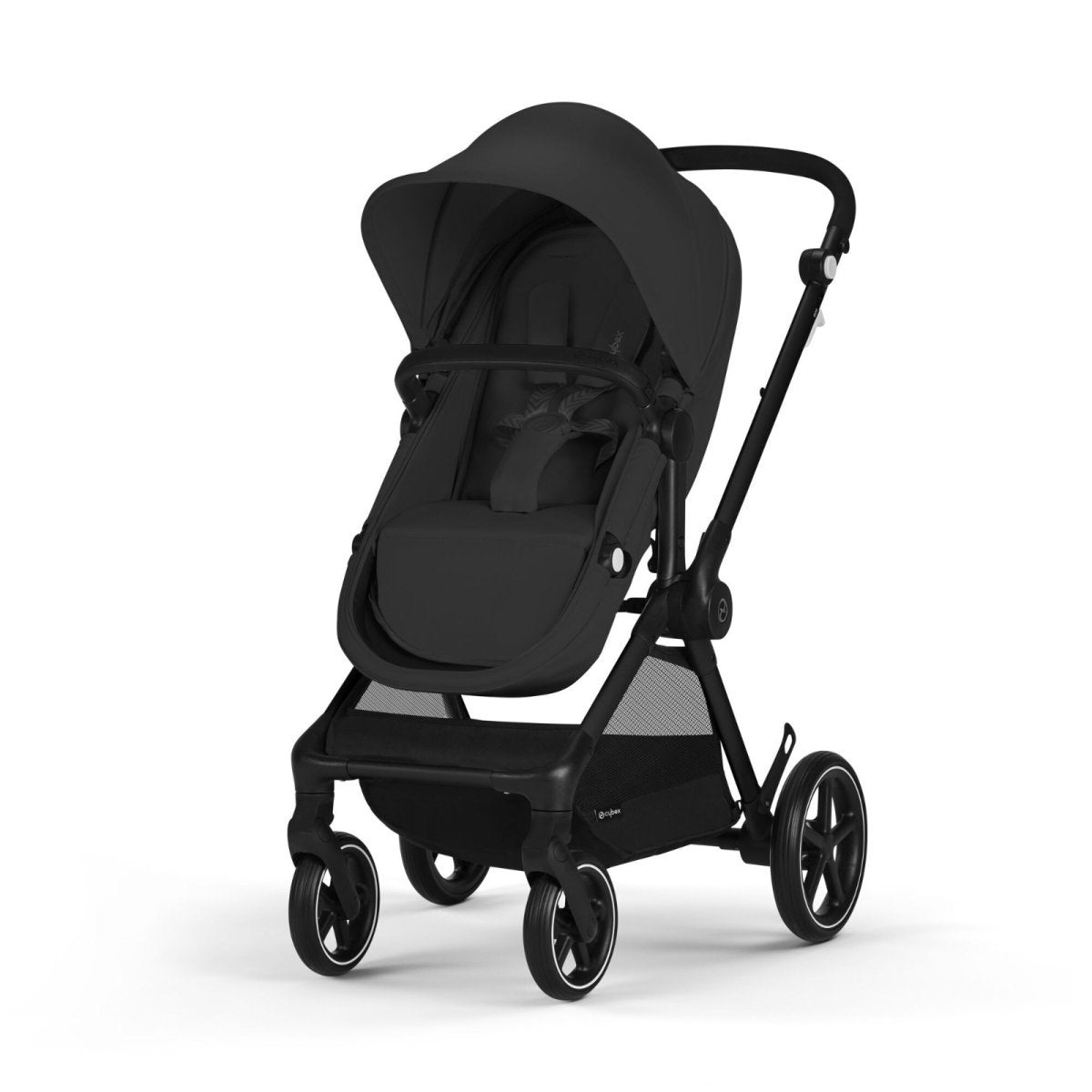 Cybex Gold Eos Lux 2-in-1 Stroller Frame and Seat – Moon Black