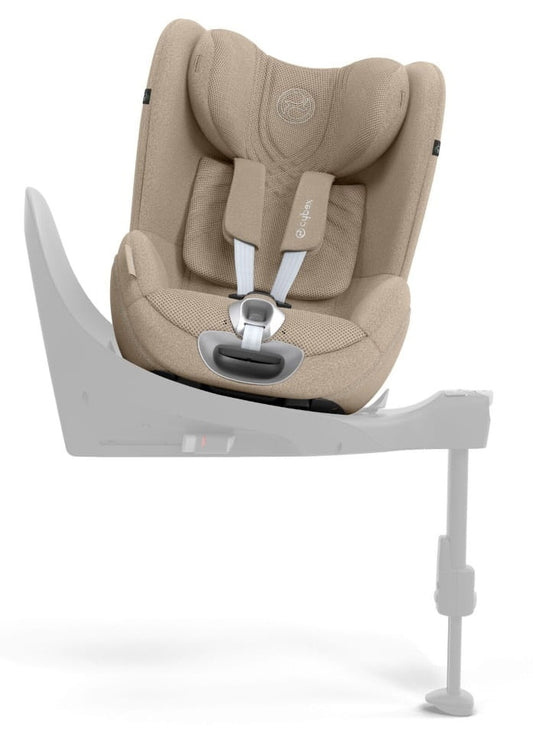 CYBEX: Sirona T i-Size 360° Rotating Car Seat Set with ISOFIX Base – Cozy Beige Plus