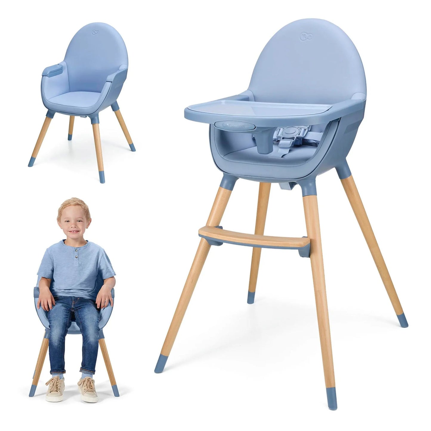 Kinderkraft: FINI 2 High Chair 2-in-1 (Nordic Breeze)
