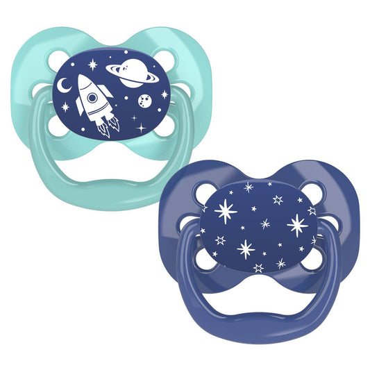 Advantage Pacifiers Stage 1 Blue  2 Pack