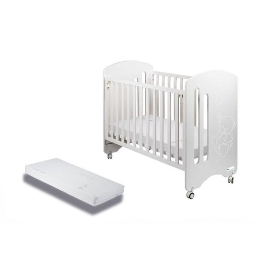 Cot for Mattress 60x120-Lovely-White with Mattress