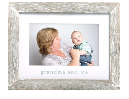 Grandma and Me Sentiment Frame Rustic