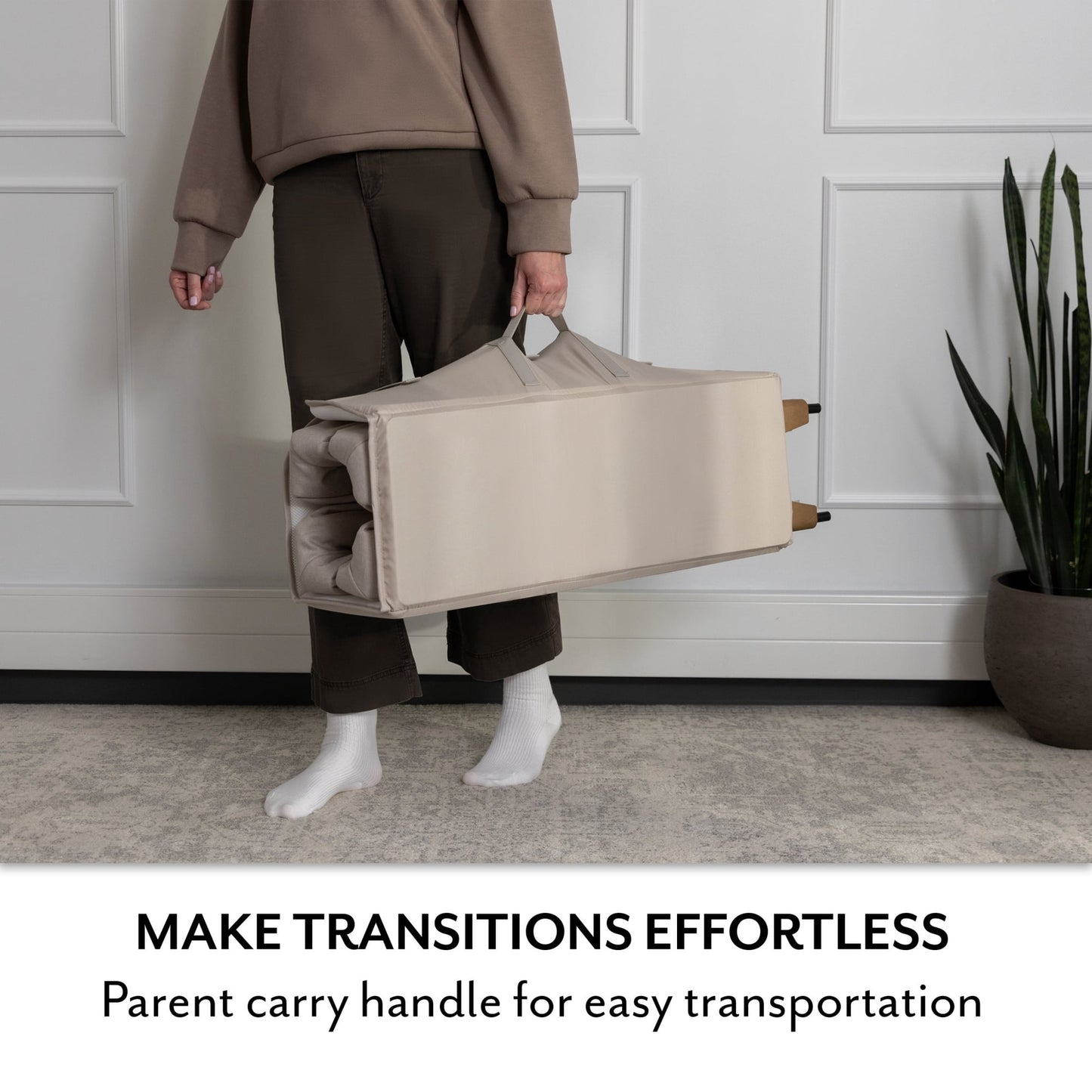 Evenflo: Eris One-Hand Playard with Bassinet – Coastal Coffee