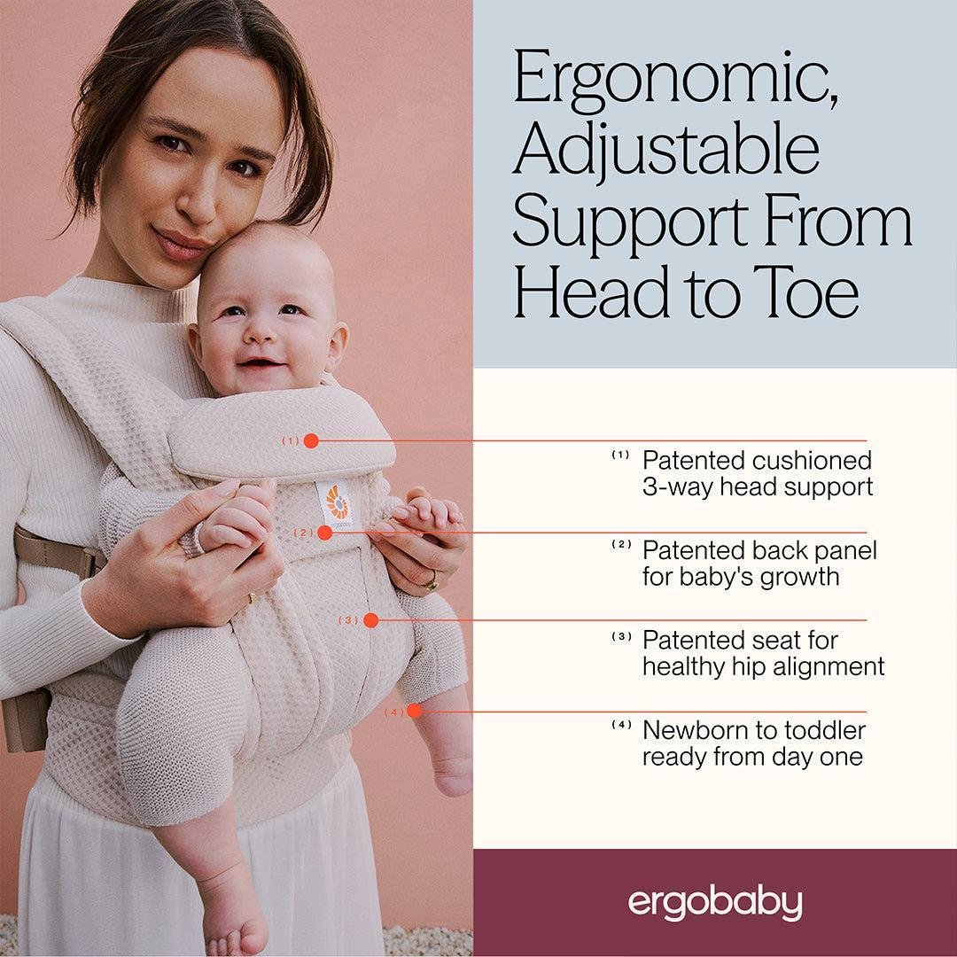 Ergobaby: Omni Deluxe Baby Carrier - All-in-One SoftFlex Mesh (Natural Beige)