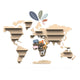 World Map Animal Shelf (incl. starter set w/6 animals)