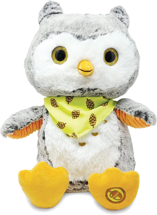 Animated Plush Owl: Educational Sound Guessing Game