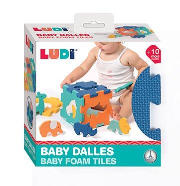 LUDI: Baby Dalles Animaux - Animal EVA Foam Puzzle Play Mat