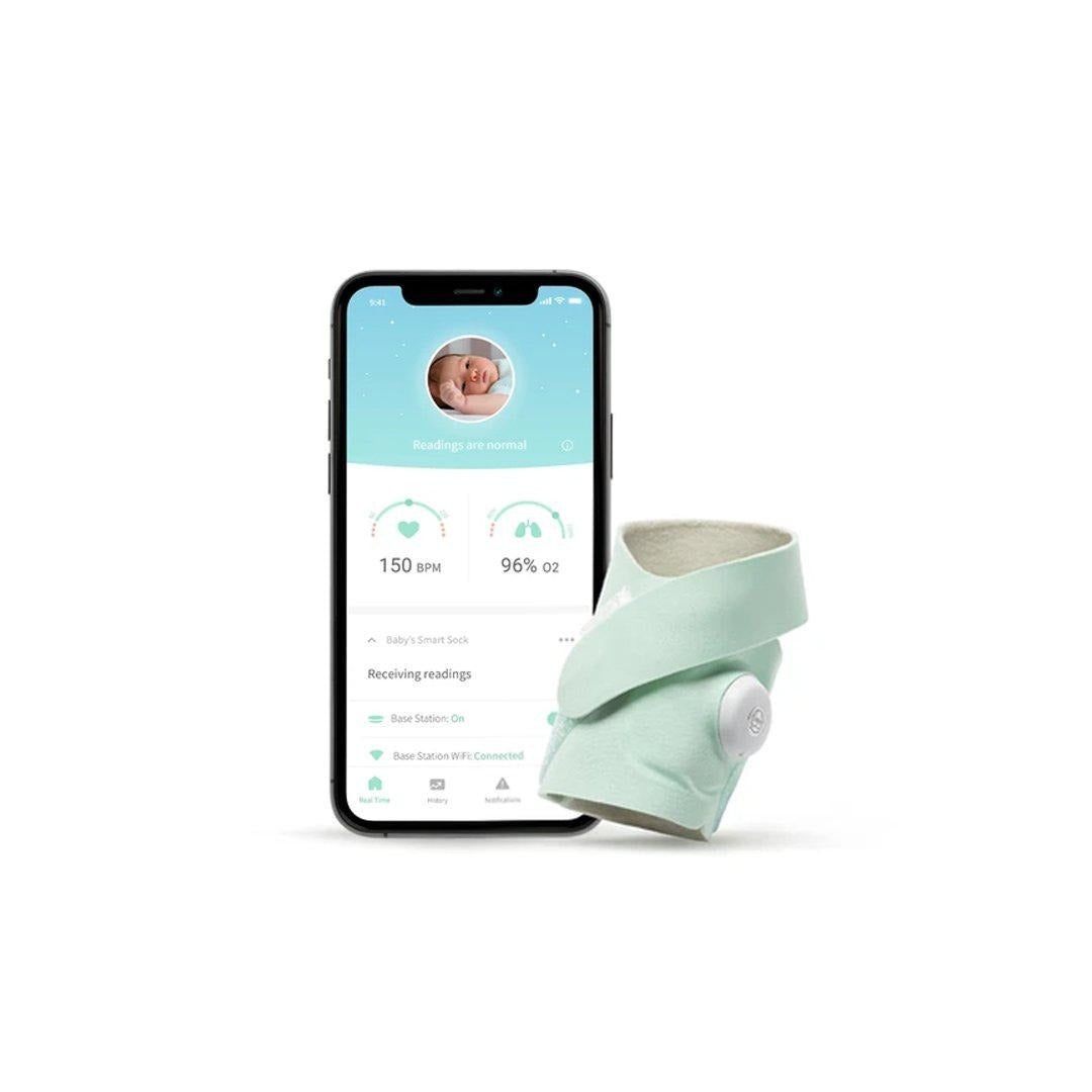 Owlet baby Monitor Smart Sock Mint