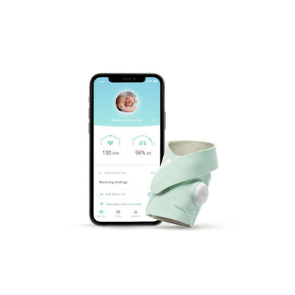 Owlet baby Monitor Smart Sock Mint