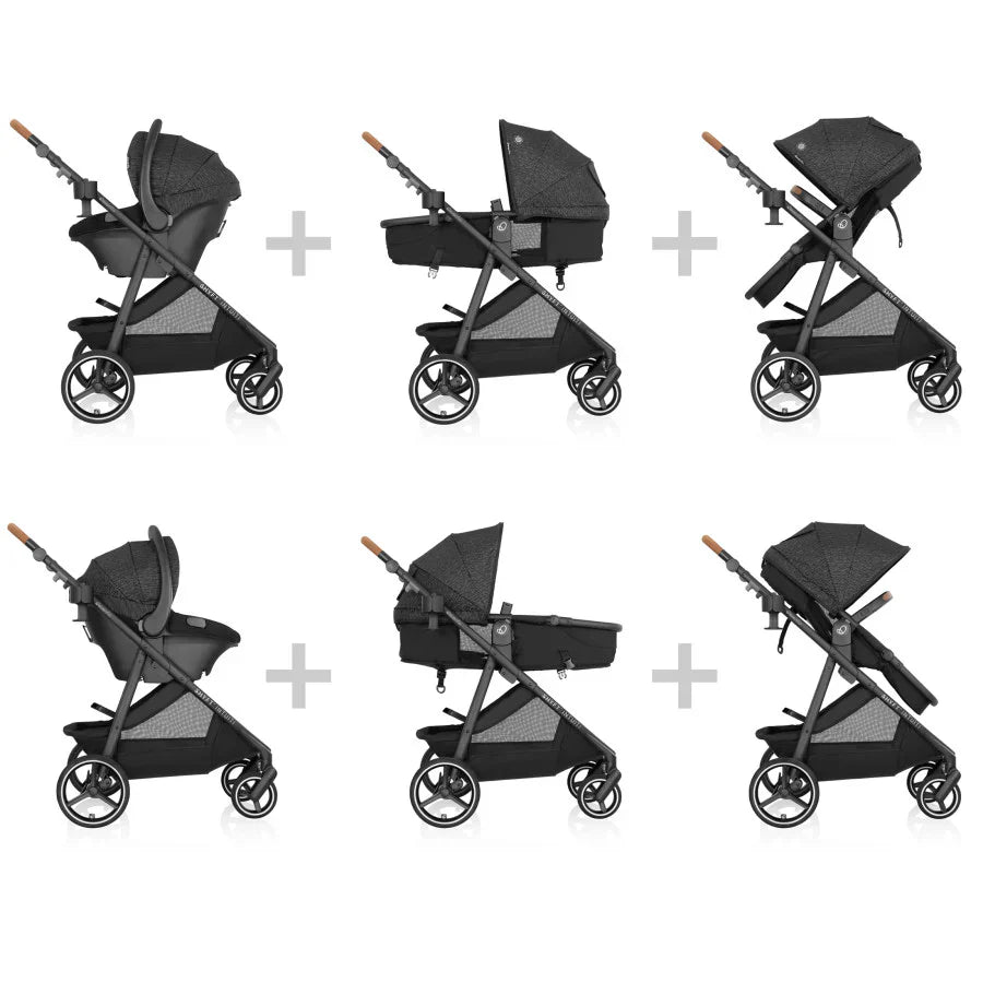 Evenflo Shyft Intuiti Travel System with Revolve180 LiteMax NXT