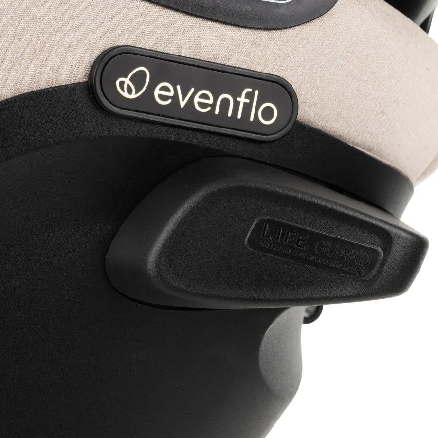 Evenflo  limited edition Gold Revolve 360 Extend Rotational All-in-One Car Seat champagne